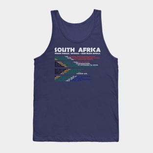 South Africa Flag & Anthem Tank Top